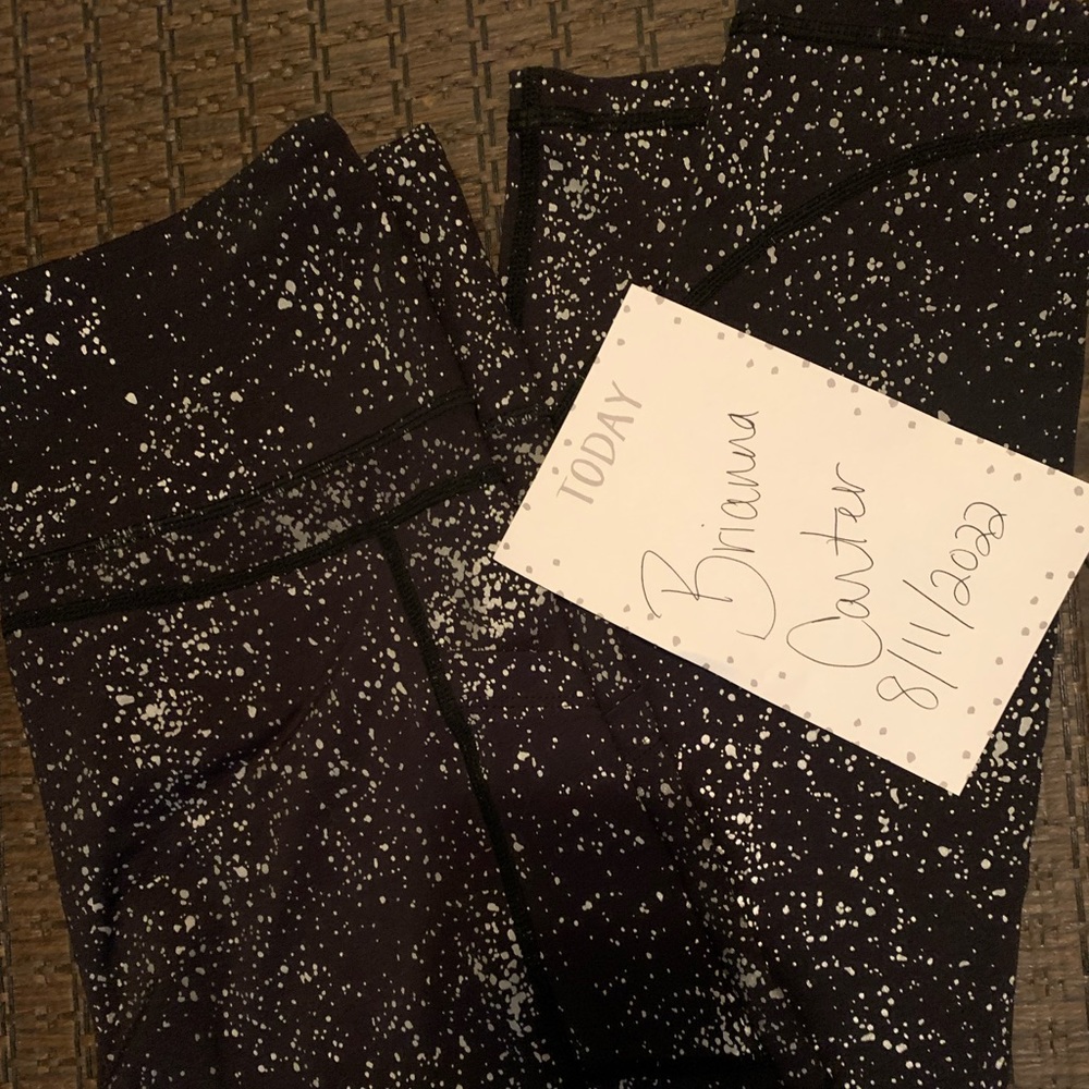 Zyia Black Reflective Light N Tight high waisted leggings